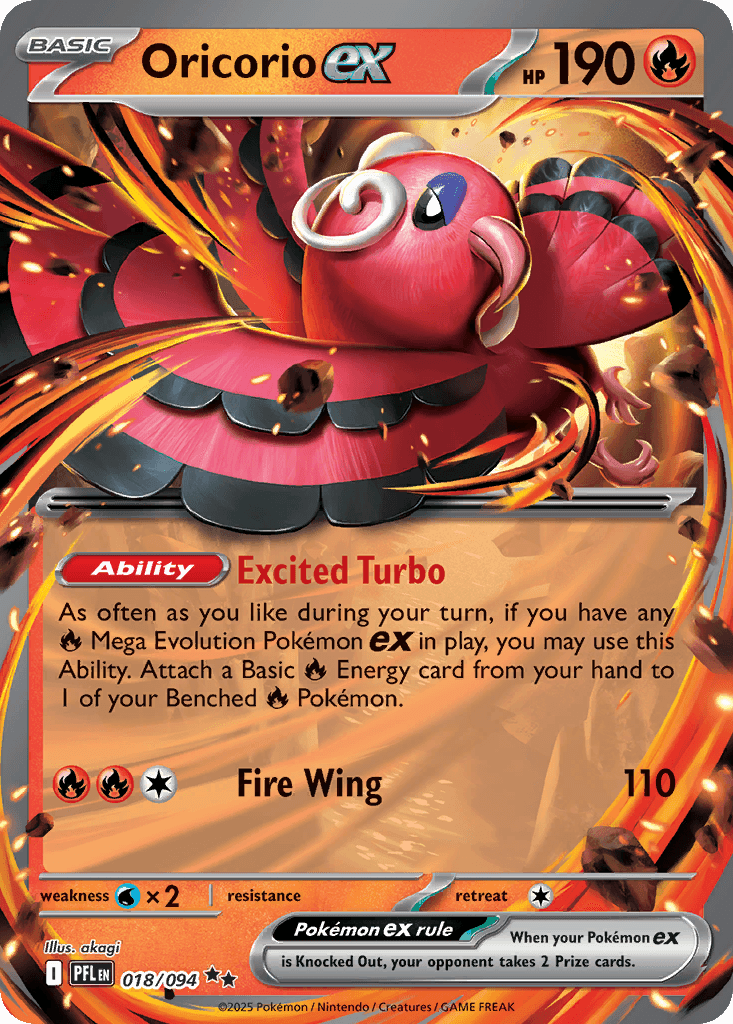 Oricorio ex - 018/130 - Phantasmal Flames - Normal