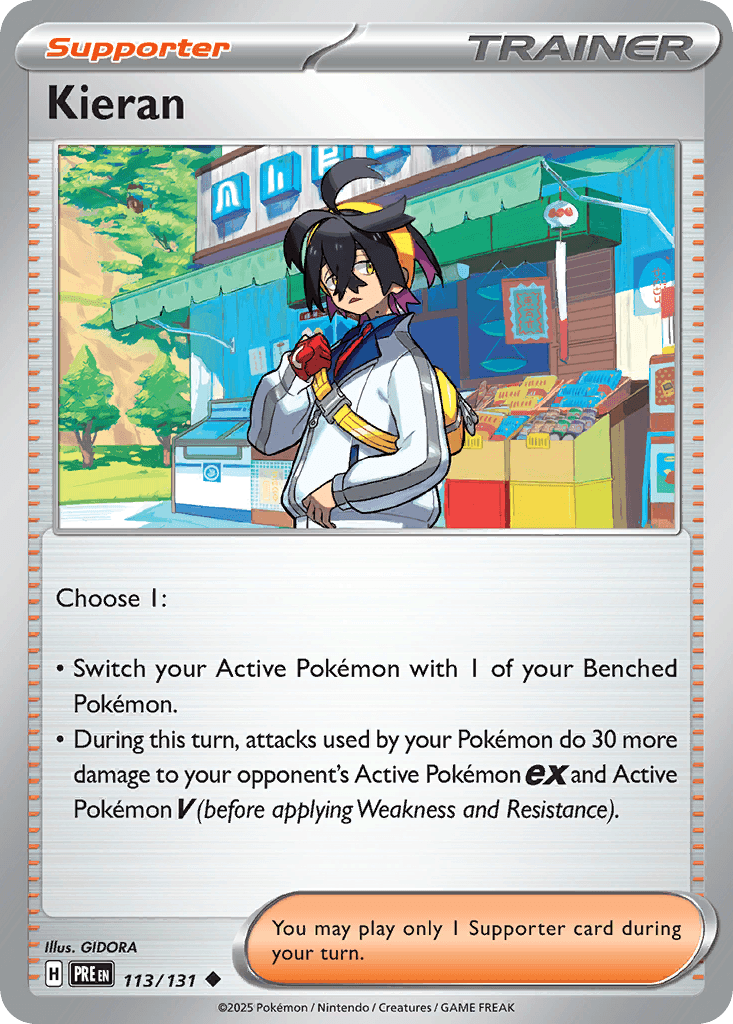 Kieran - 113/180 - Prismatic Evolutions - Reverse Holofoil Poke Ball