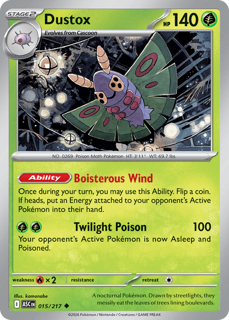 Dustox - 015/295 - Ascended Heroes - Normal