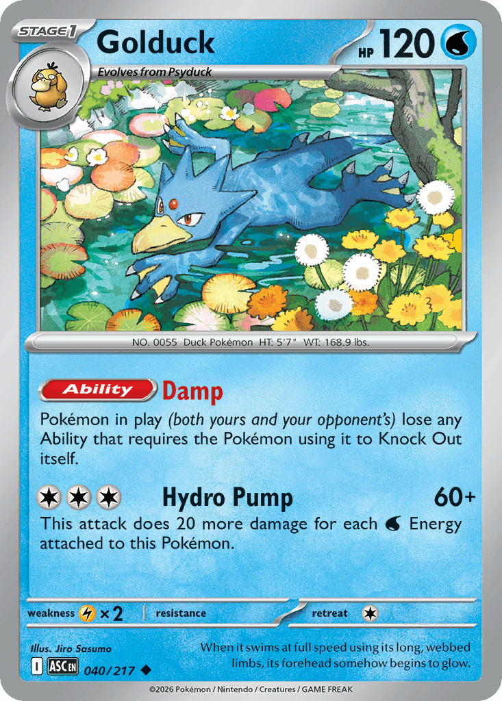 Golduck - 040/295 - Ascended Heroes - Normal