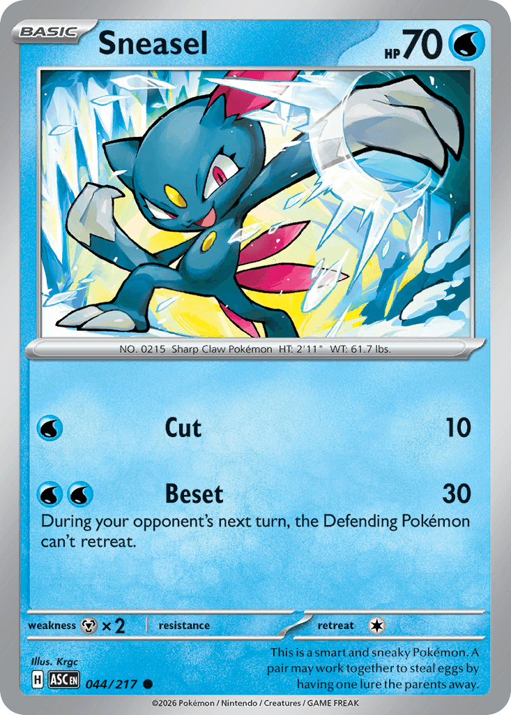 Sneasel - 044/295 - Ascended Heroes - Normal