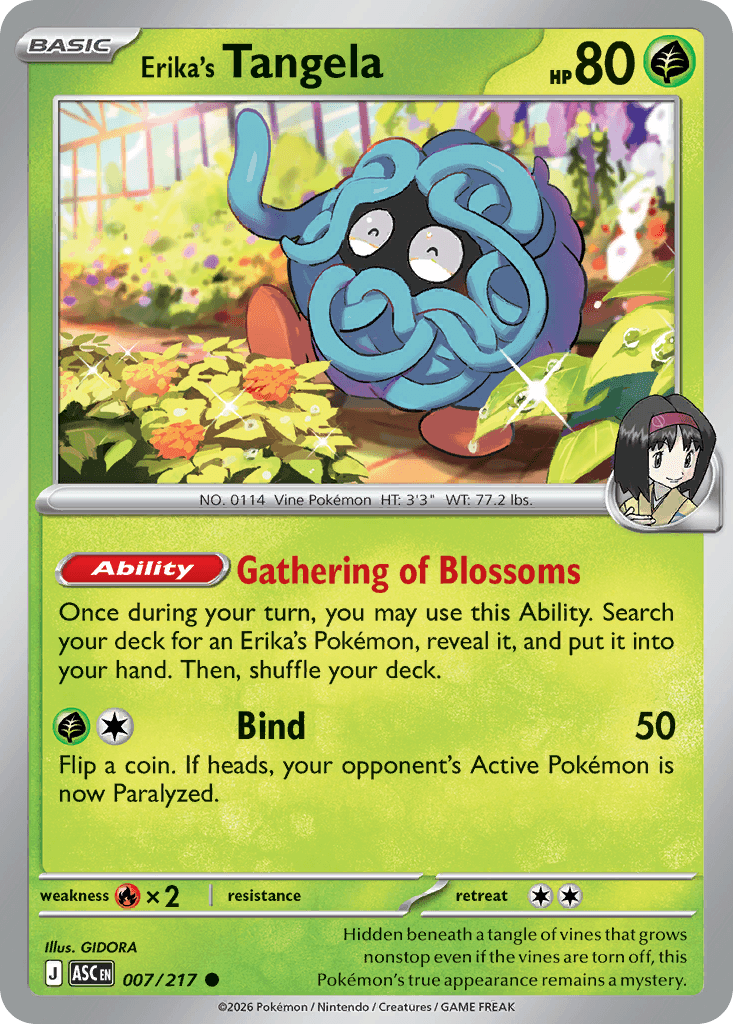 Erika's Tangela - 007/295 - Ascended Heroes - Normal