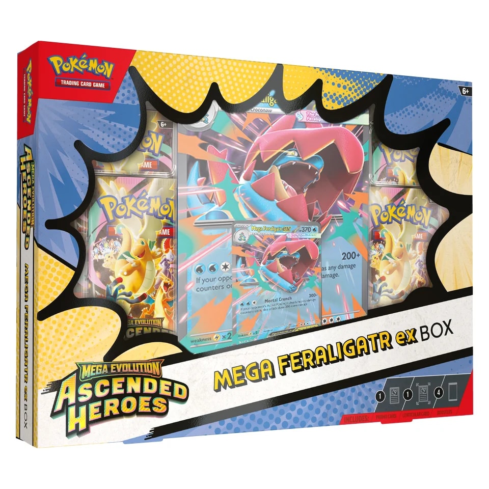 ascended heroes mega feraligatr ex box ascended heroes