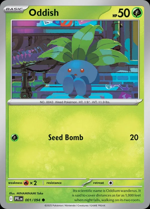 Oddish - 001/094 - Phantasmal Flames - Común